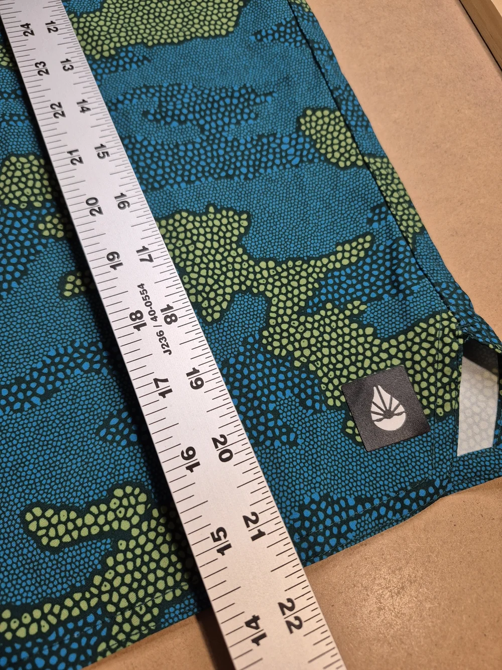 Men's Teal & Green Camouflage Swim Board Shorts 4399/5